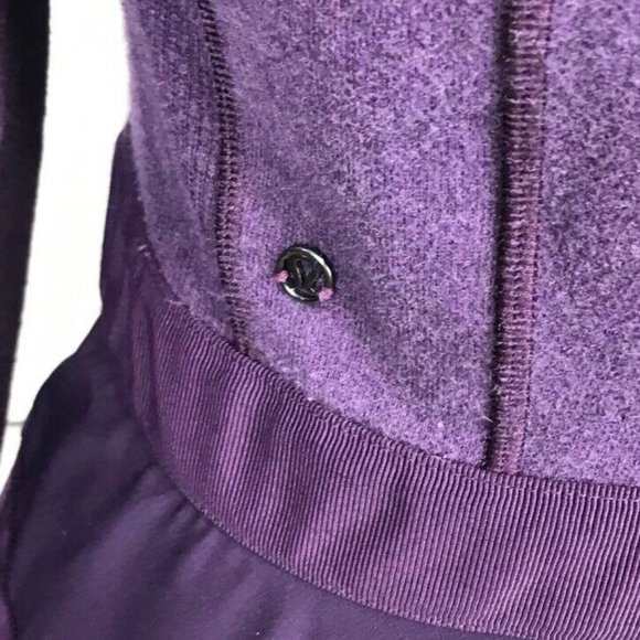 Lululemon Ruffled Up Pullover Sweatshirt HeatherDeep Zinfandel Winter Orchid 4 - Picture 7 of 7